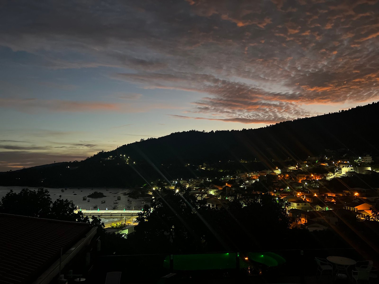 Pôr do sol visto da Casa G12